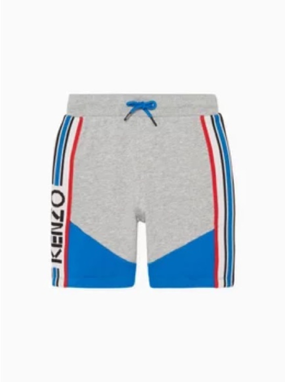 Kenzo Grey, Blue & Red Colorblock Kids’ Shorts